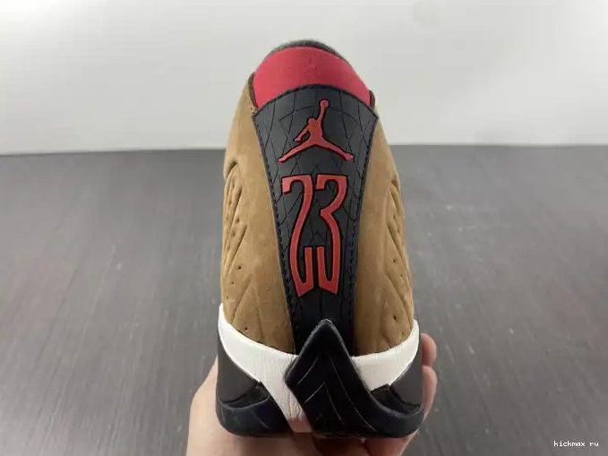 Cheap Kickmax Winterized DO9406-200 Retro Archaeo Jordan 14 Brown 0520